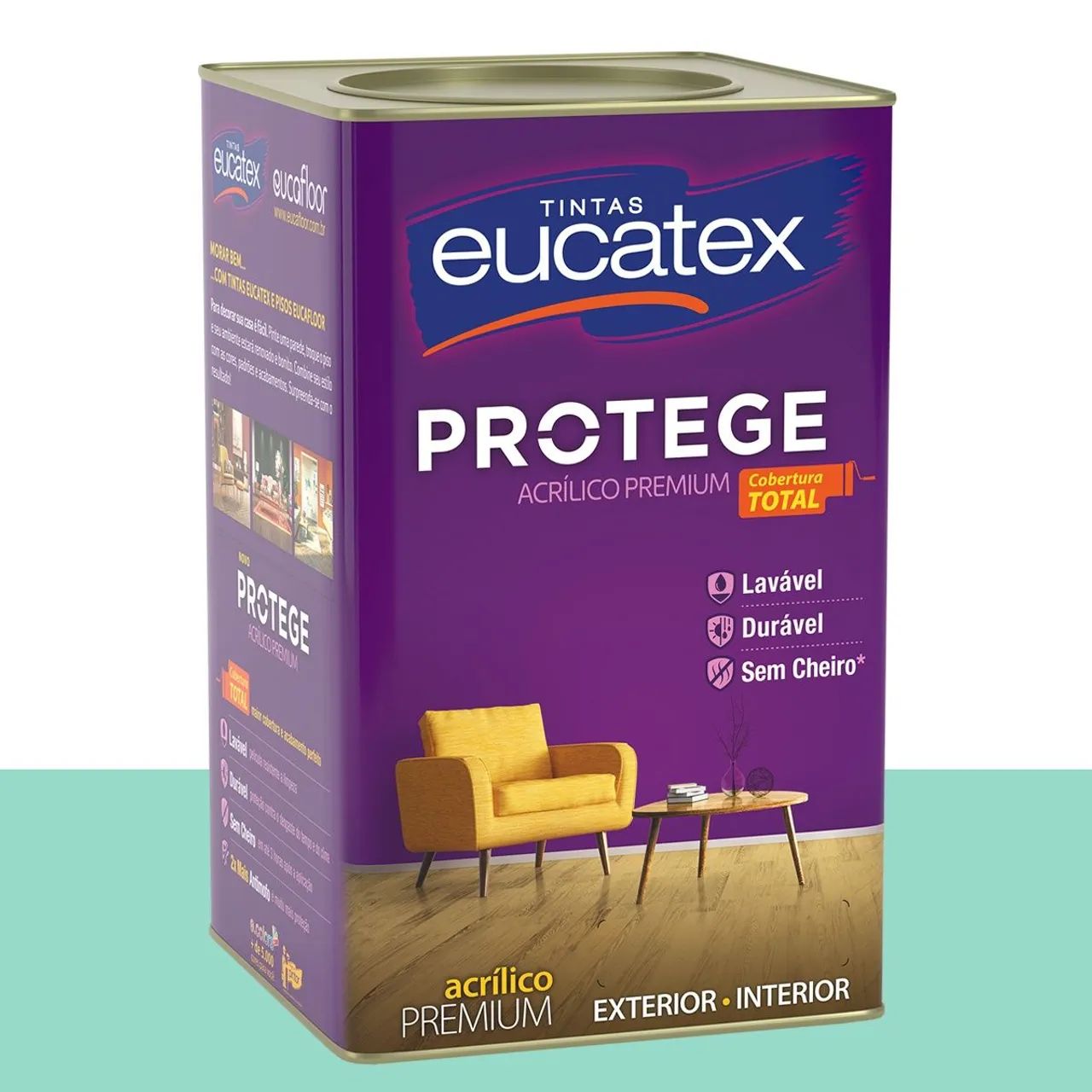 Tinta Acrílica Acetinada Eucatex Mar de Maragogi 16 L