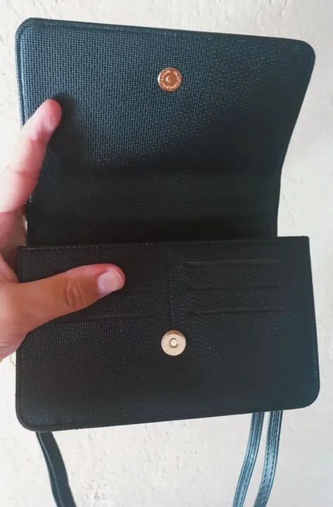 Bolsa feminina de ombro preta + Carteira - Foto 3