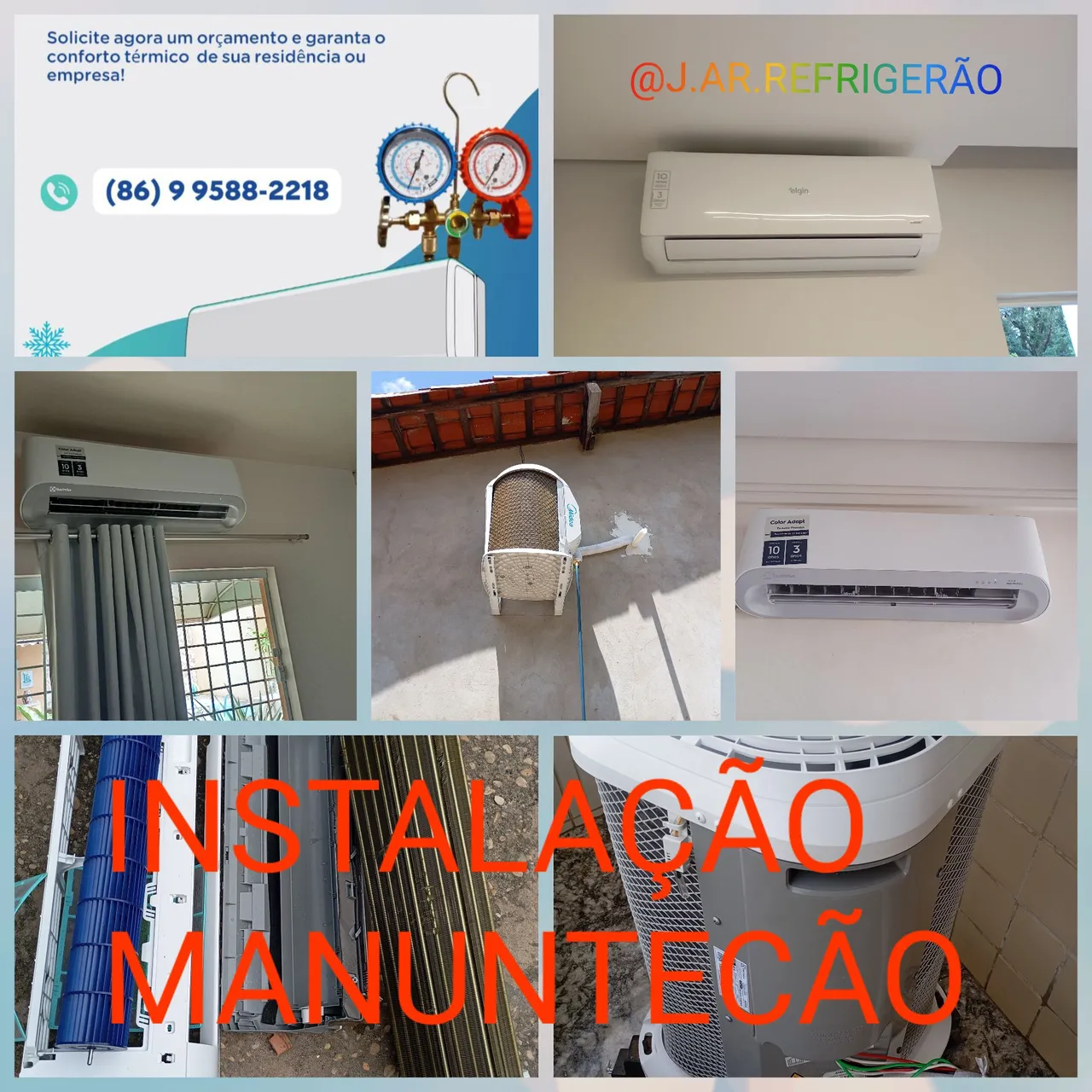 instalação.e manutenção em ar condicionado