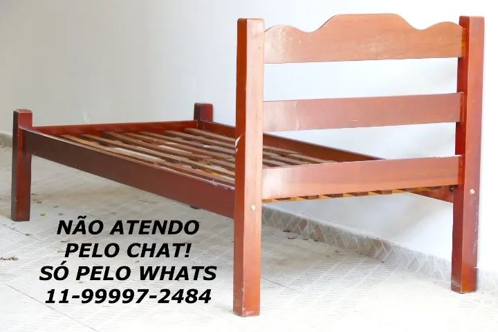 Cama madeira maciça LEIA O ANÚNCIO