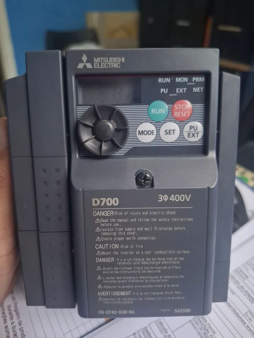 Inversor de Frequência Mitsubishi D700 3ø 400V