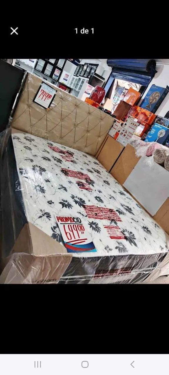 Cama de casal da Ortobom Floral Conforto - Foto 2