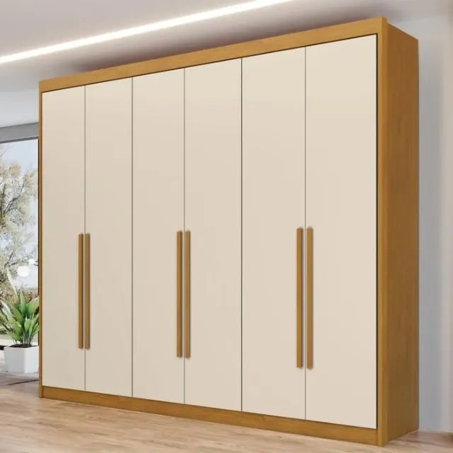 Guarda Roupa 6 Portas 8 Gavetas 100% MDF Novo Varios Modelos