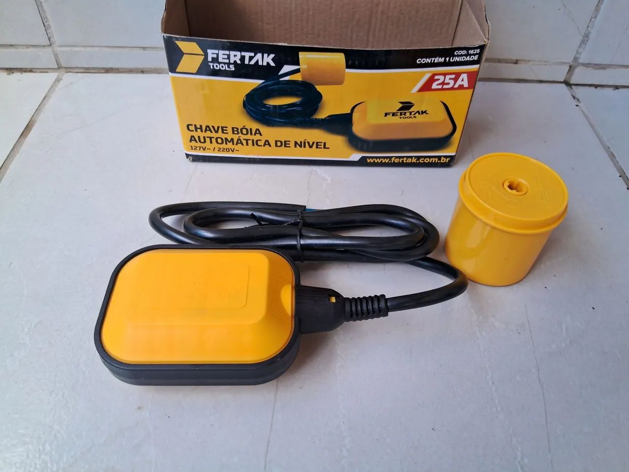 Chave bóia automática de nível 25A Fertak