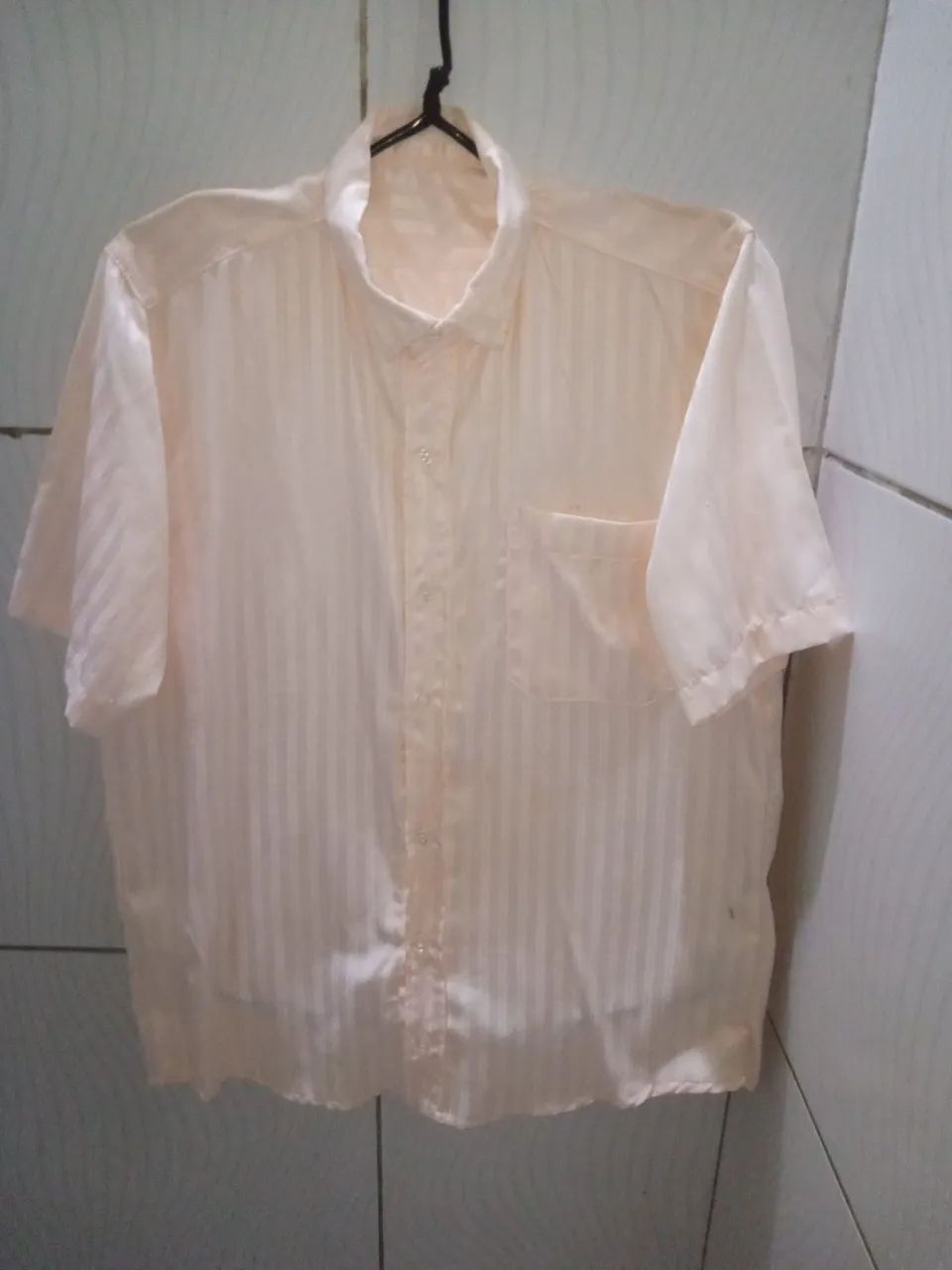 Camisa social Mangas  Curtas Listrada Masculino M