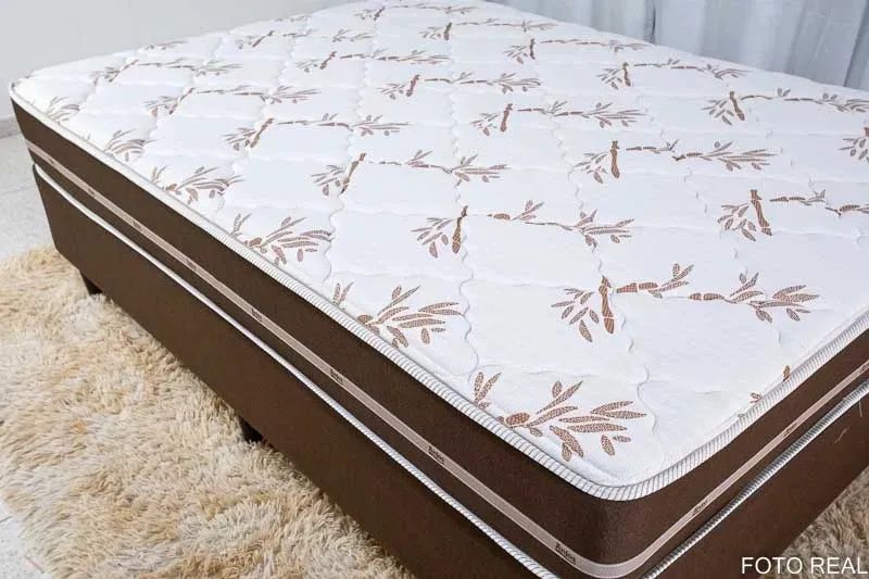 Base Box + Colchão Casal Classic 188×138x62 Molas Superlastic