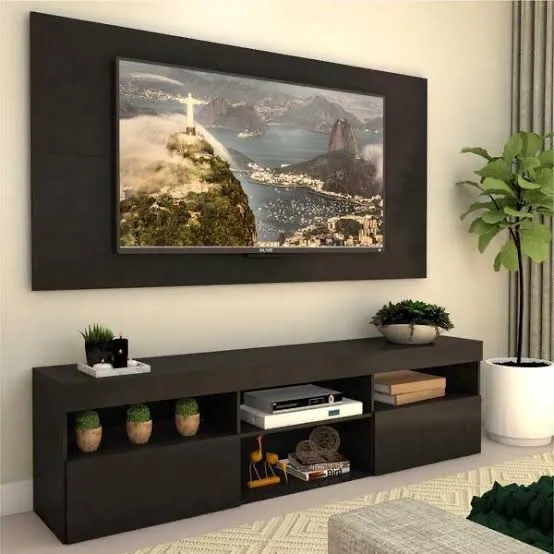Painel de TV com Rack Moderno - USADO E COM PÉZINHO