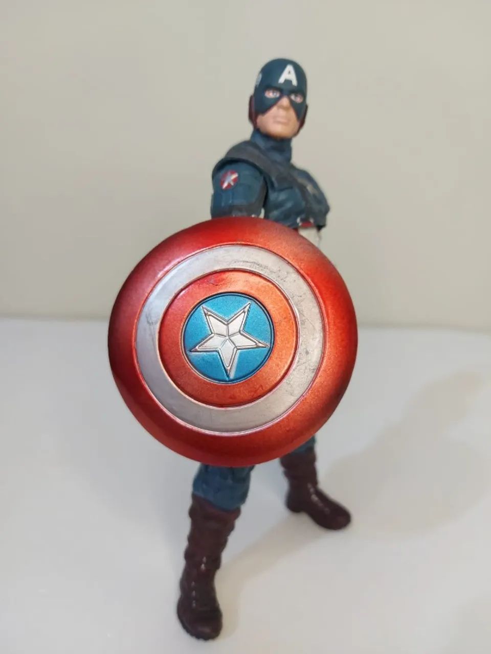 Action Figure Marvel Select Capitão América o primeiro vingador Chris Evans 18cm