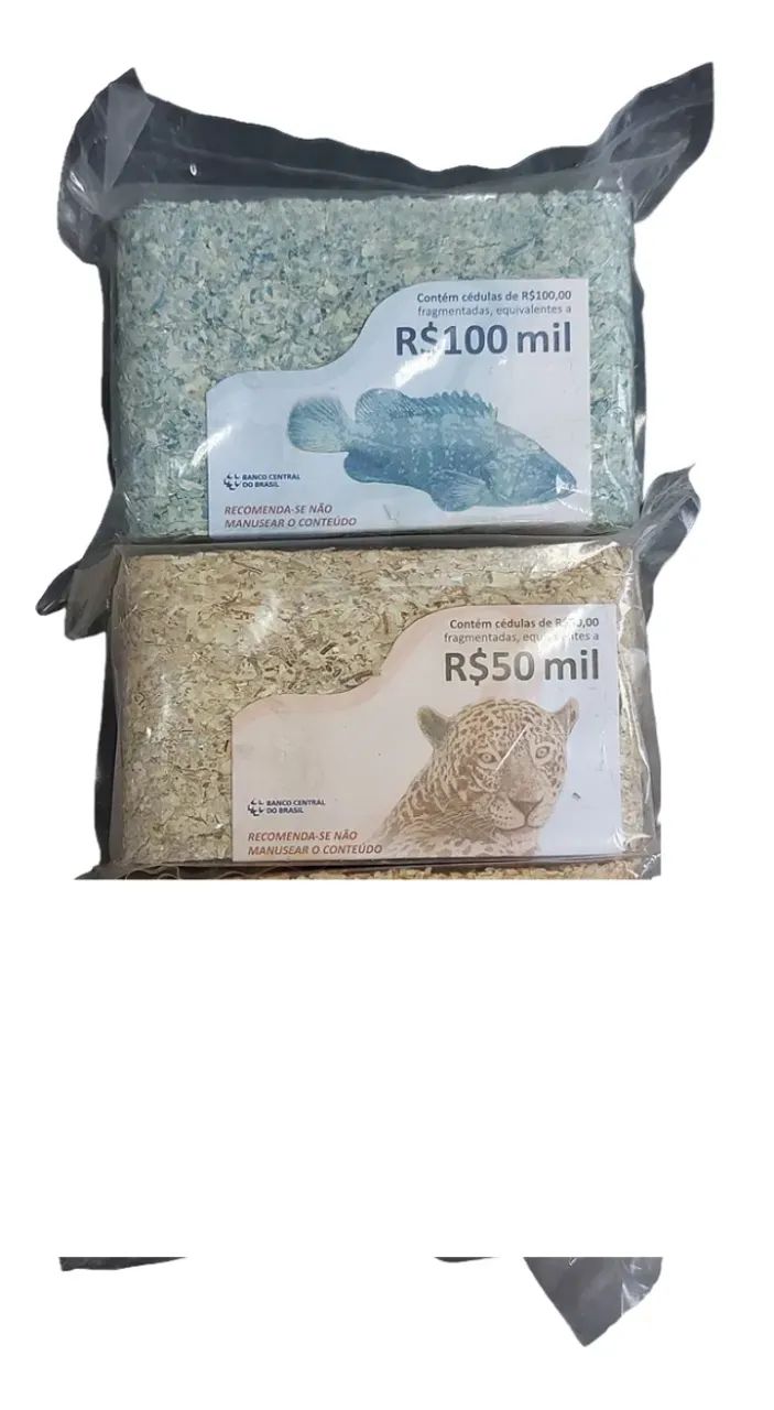 150 Mil Reais Em Cédula Fragmentada Casa Da Moeda Souvenir