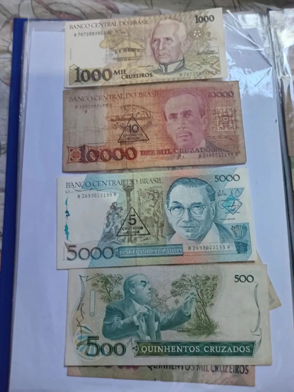 cédulas antigas para colecionador