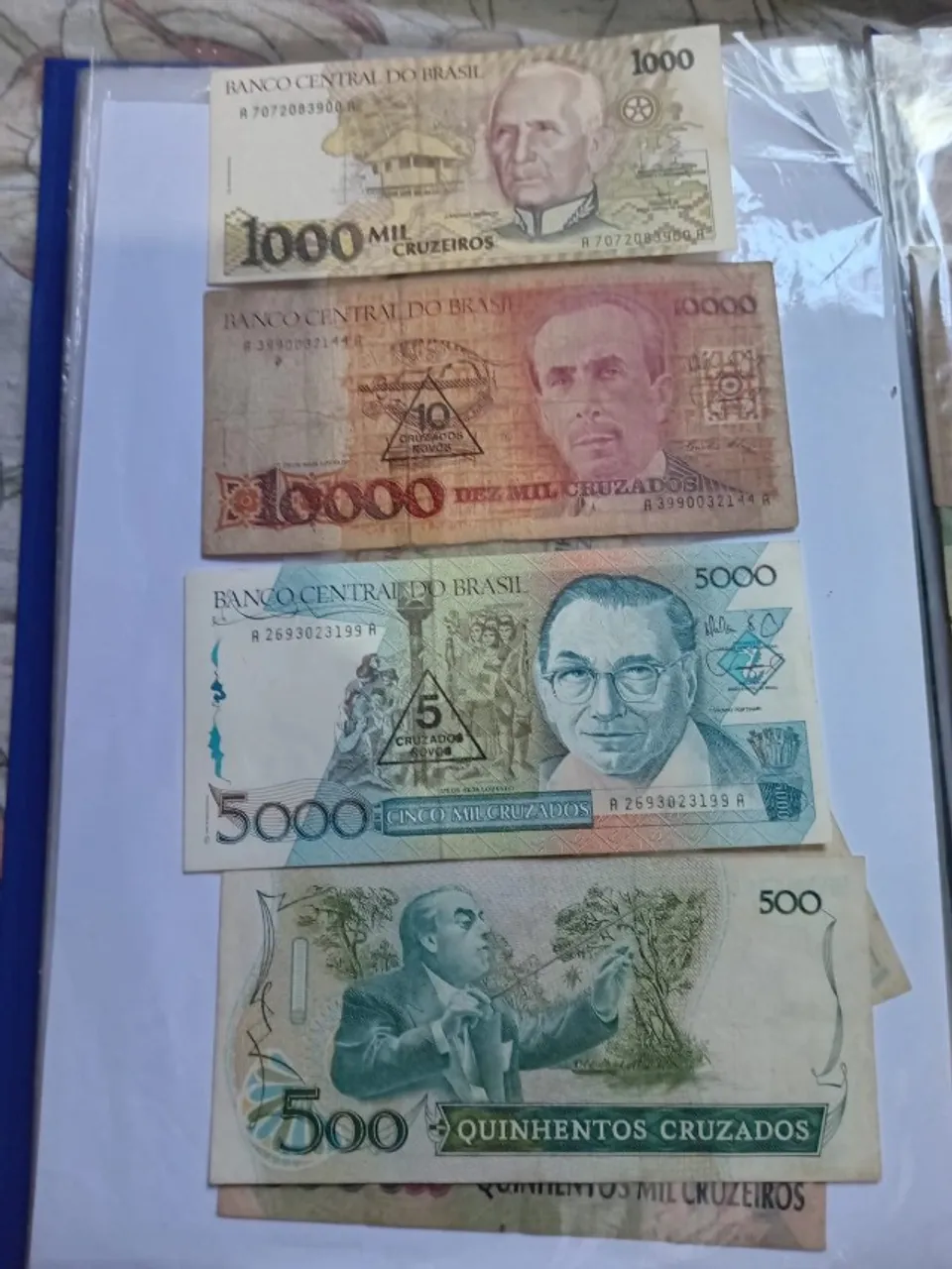 cédulas antigas para colecionador