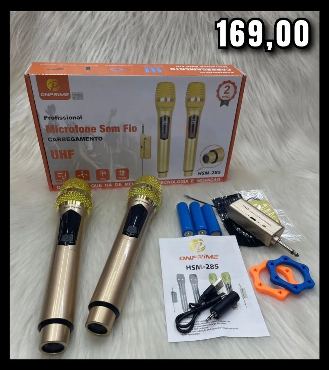 produtmicrofone sem fio profissional Onprime HSM-285. 