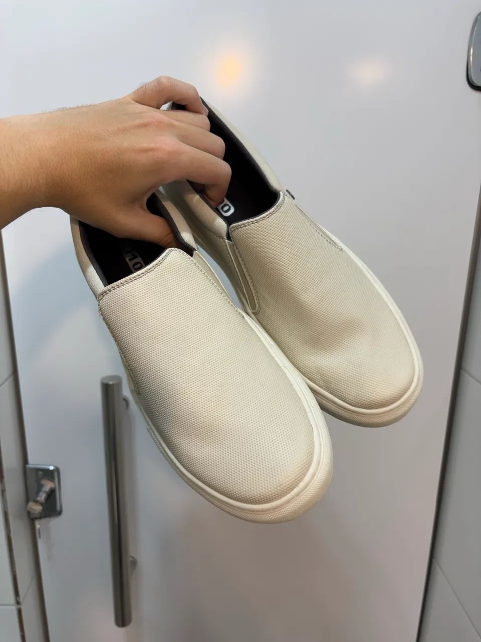 Sapato- Slip on, BRANCO - tam 41
