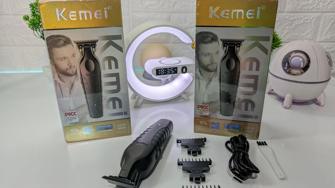 Máquina de Cortar Cabelo Kemei Profissional - Foto 3