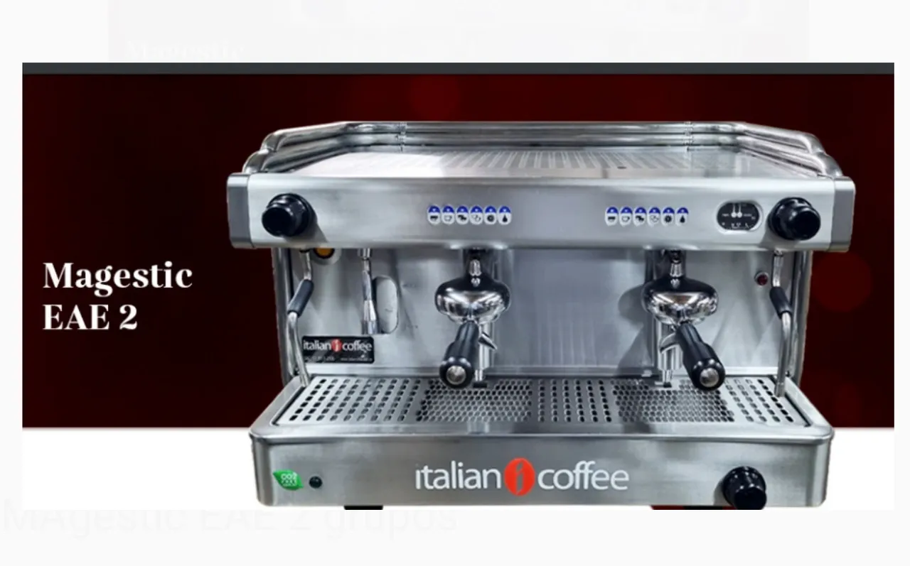 MÁQUINA DE CAFÉ (COM MOINHO MFM ON DEMAND) MAGESTIC EAE 2 GRUPOS Italian Coffee - NOVOS