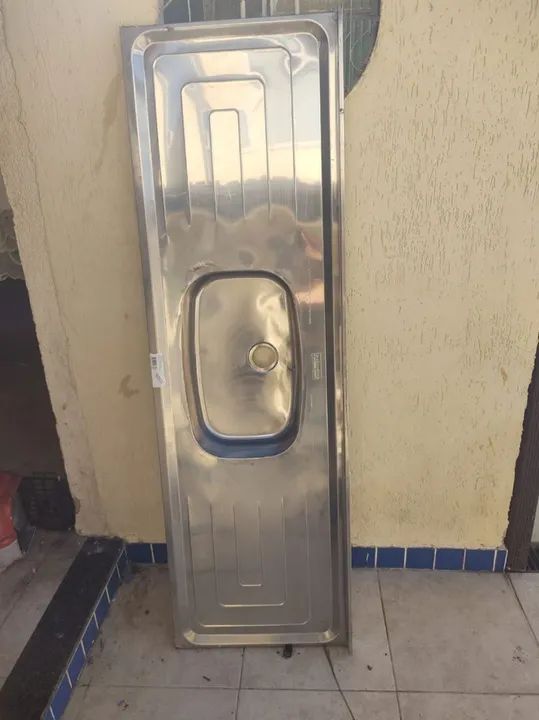 Pia de cozinha em aço inox