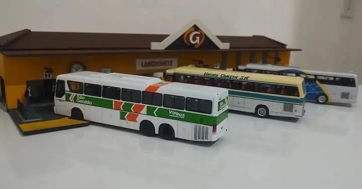 Miniatura parada de ônibus 