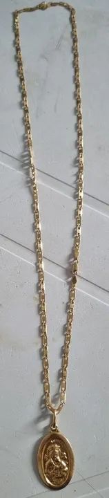 Cordão de Ouro com Medalha 18k 66cm - Foto 4