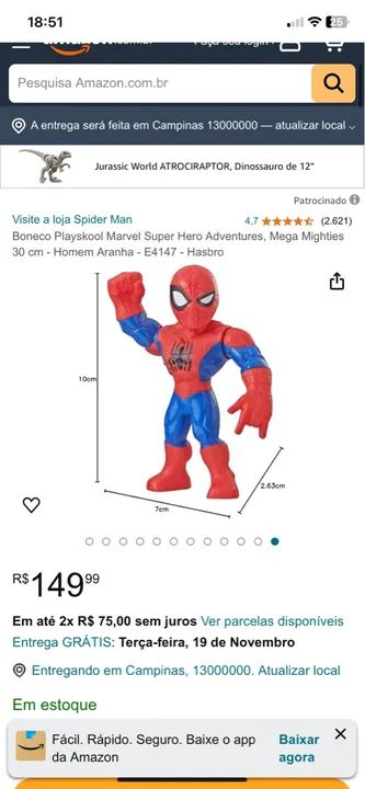 Lote brinquedos - homem aranha, the flash e dinossauro  - Foto 2