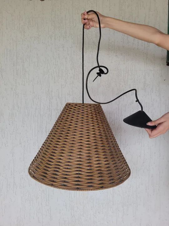 Lustre Luminária Junco Pendente