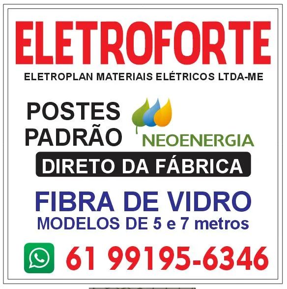 Neoenergia standard pole 5m straight from factory