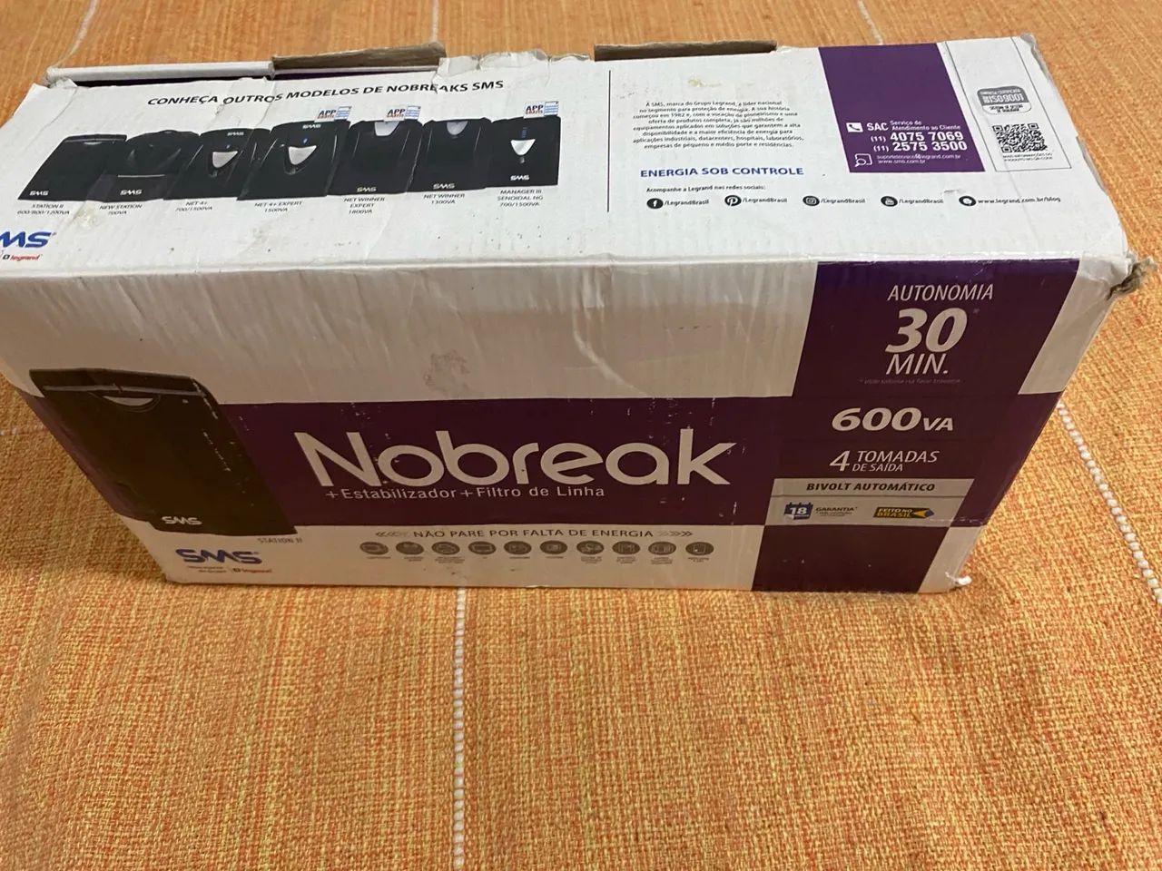 Nobreak SMS 600VA - Semi-Novo - Foto 6