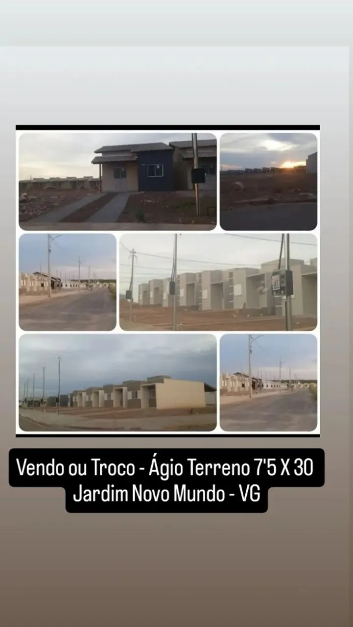 Vendo ou Troco Terreno 7'5 X 30