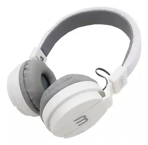 Fone De Ouvido Headphone Com Fio Microfone P2 Confortável Cor Branco