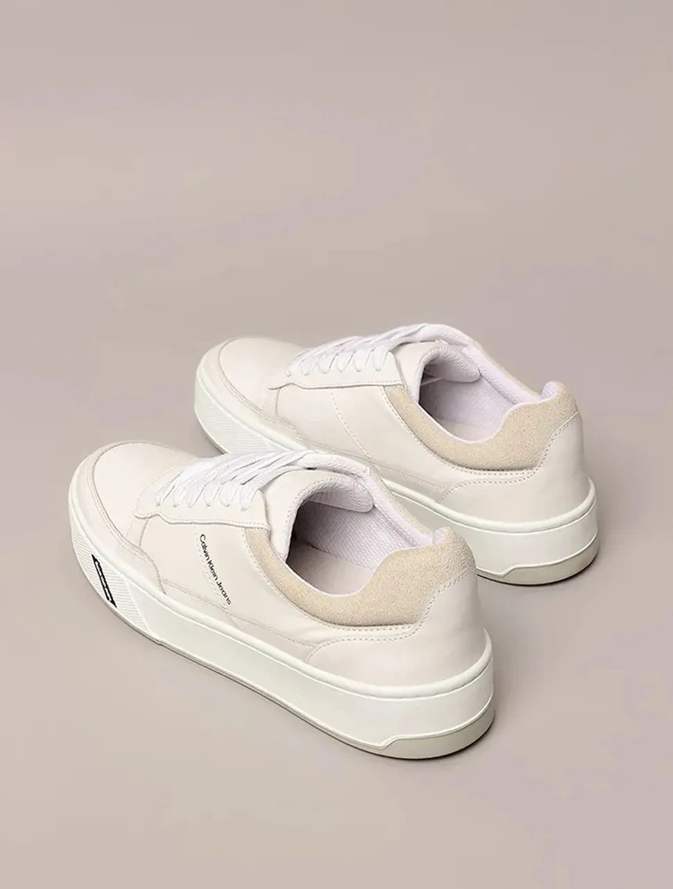 Tênis Calvin Klein Jeans Feminino Palito Basic Branco - Foto 2
