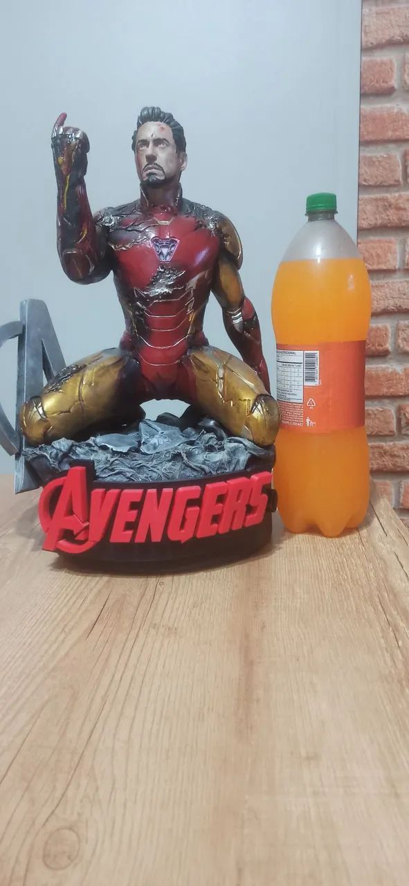 (Iron Man) Endgame - 47cm com LEDs e Pintura Customizada - Foto 3