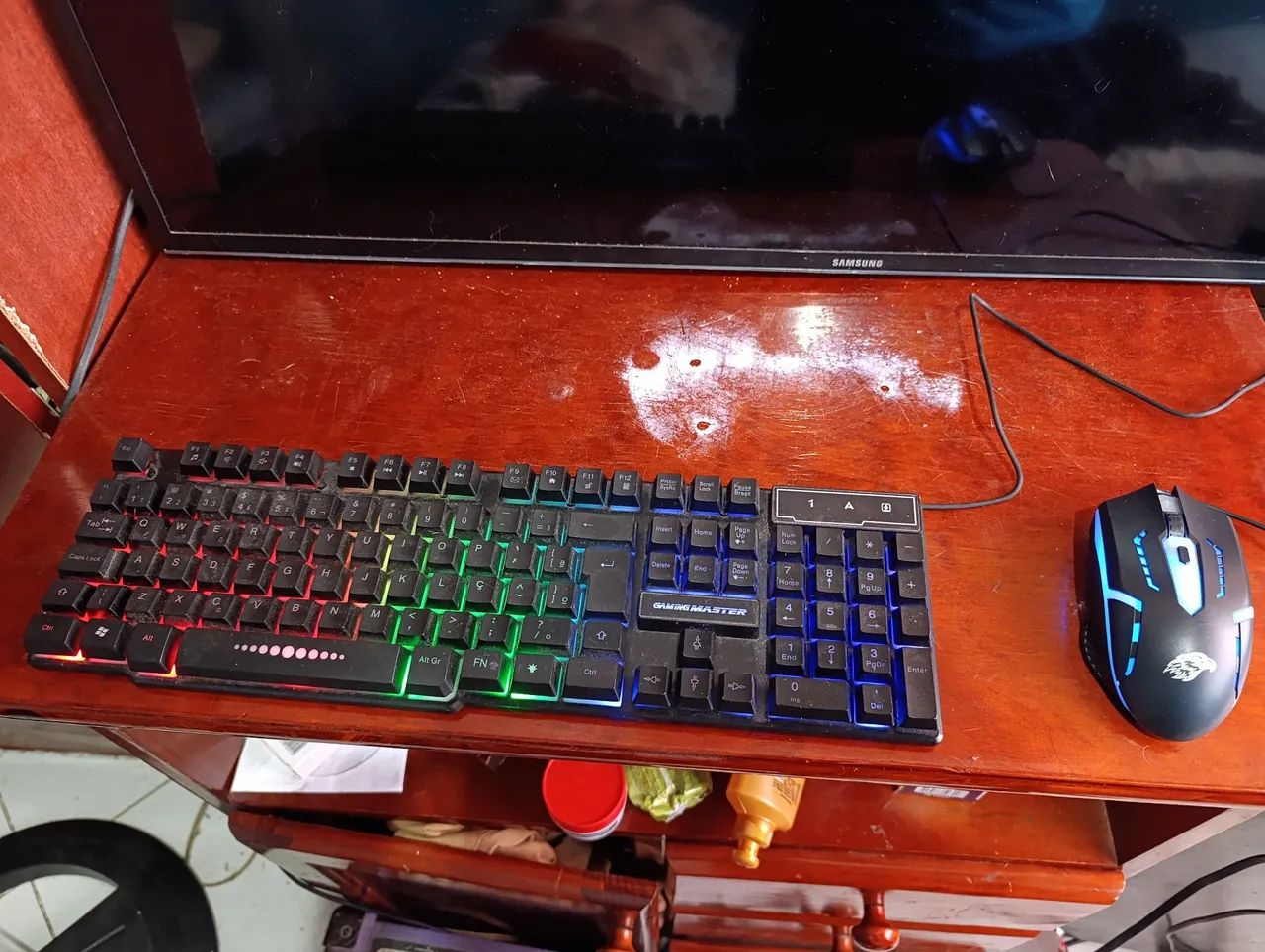 Kit teclado e mouse usado para sair rápido  - Foto 3