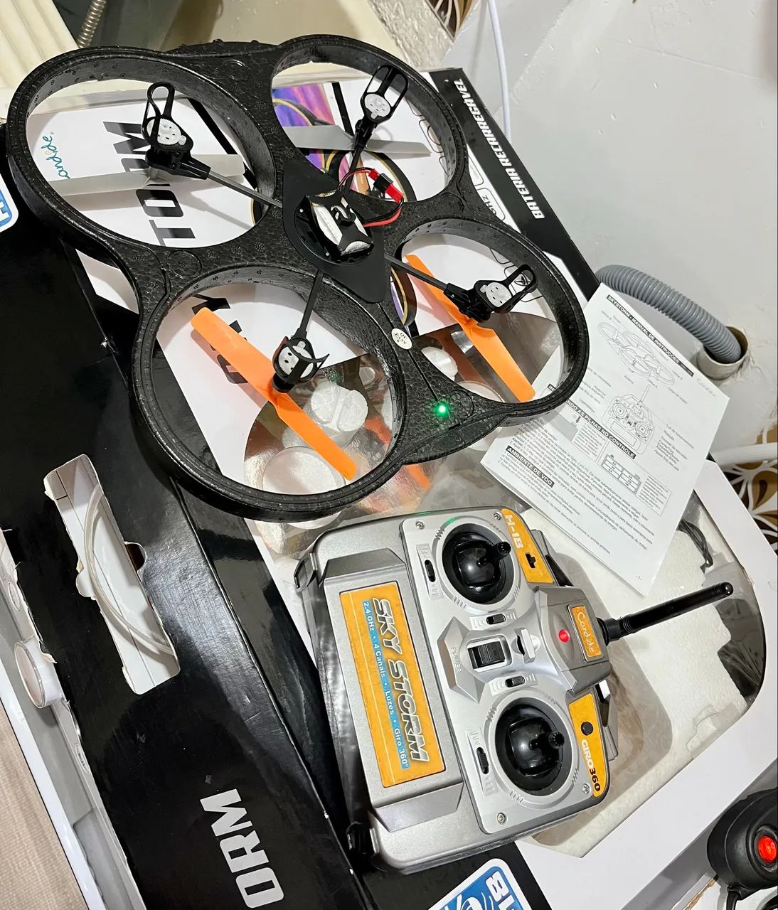Drone Candide Sky Storm H-18 - Completo + Caixa + Manual