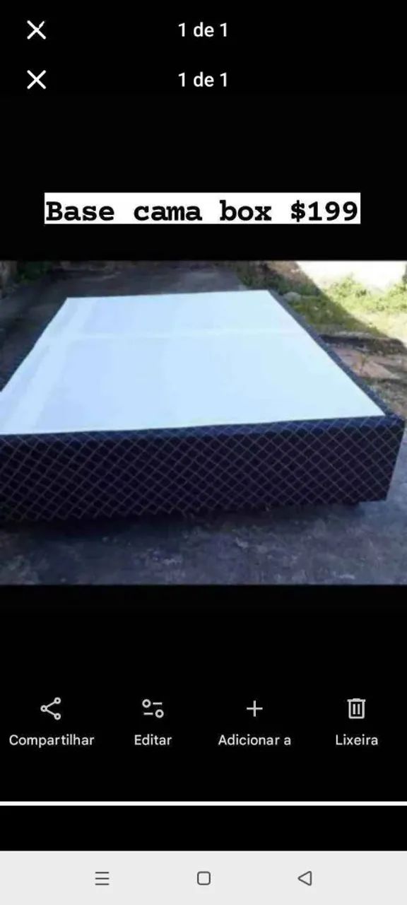 Base de cama box 