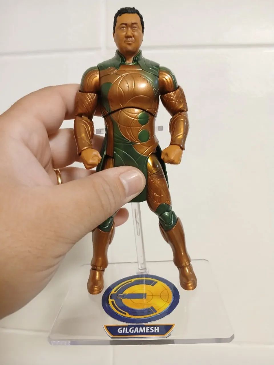 Marvel Legends Gilgamesh Baf Eternos Hasbro Loose Com Base - Foto 3