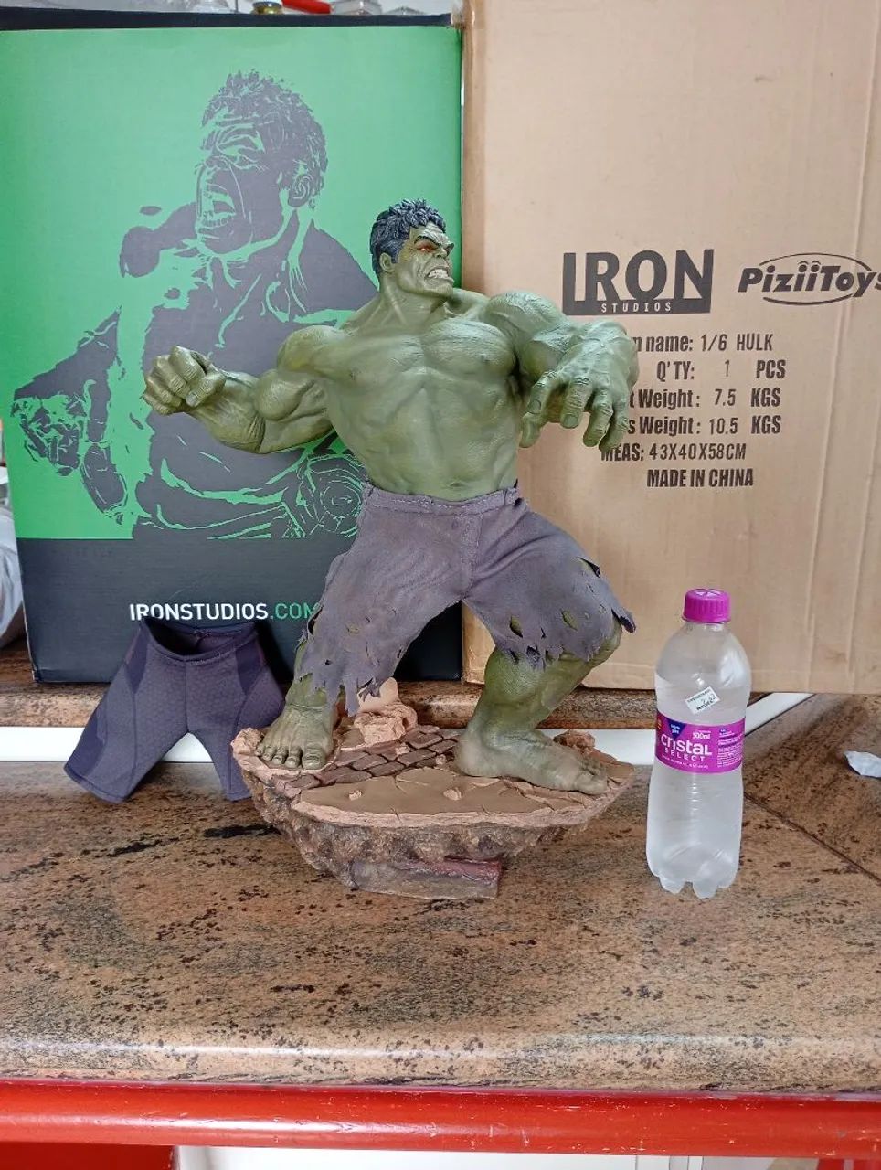 Hulk 1/6 iron studios age of Ultron diorama Hulk estátua 