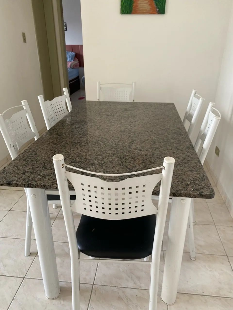 Mesa de pedra estilo mármore  - Foto 2