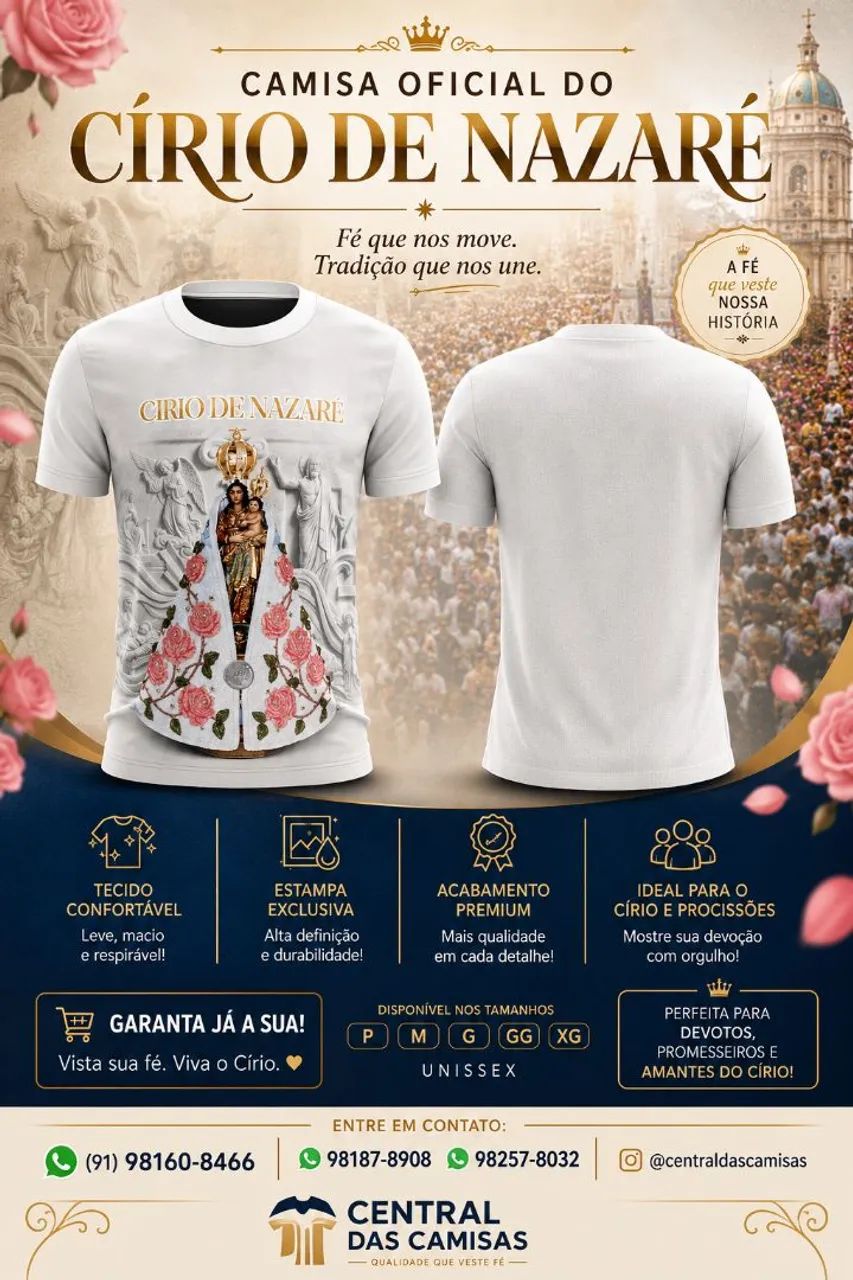 Camisa Círio de Nazaré 