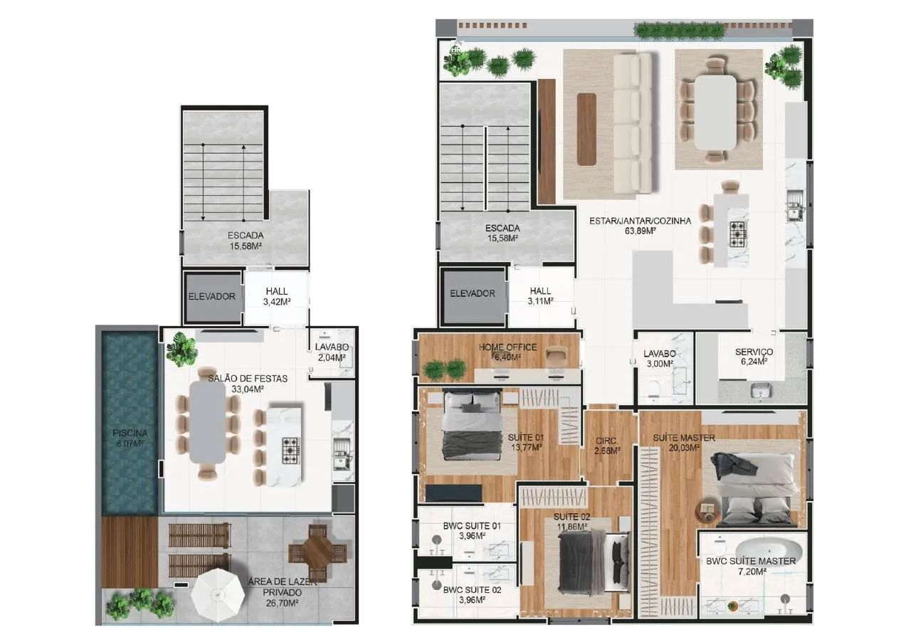 Apartamento à Beira-Mar com 3 Suítes e Churrasqueira - Foto 3