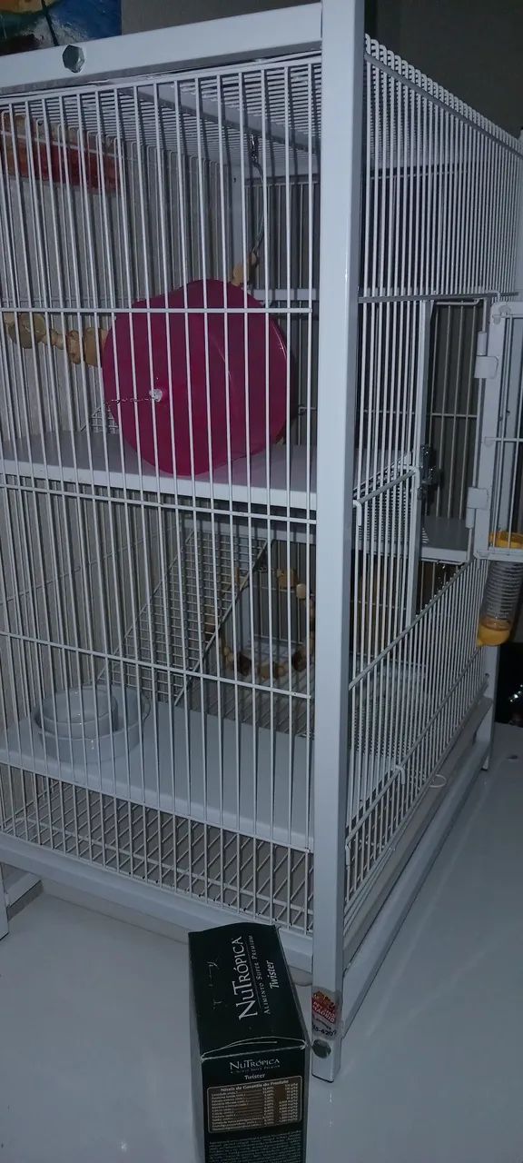 GAIOLA GAIOPAR 295 PARA RATOS TWISTERS - SEMI NOVA