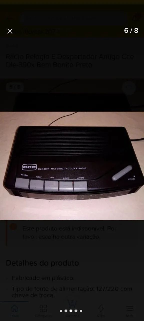 Rádio relógio CCE antigo  - Foto 2
