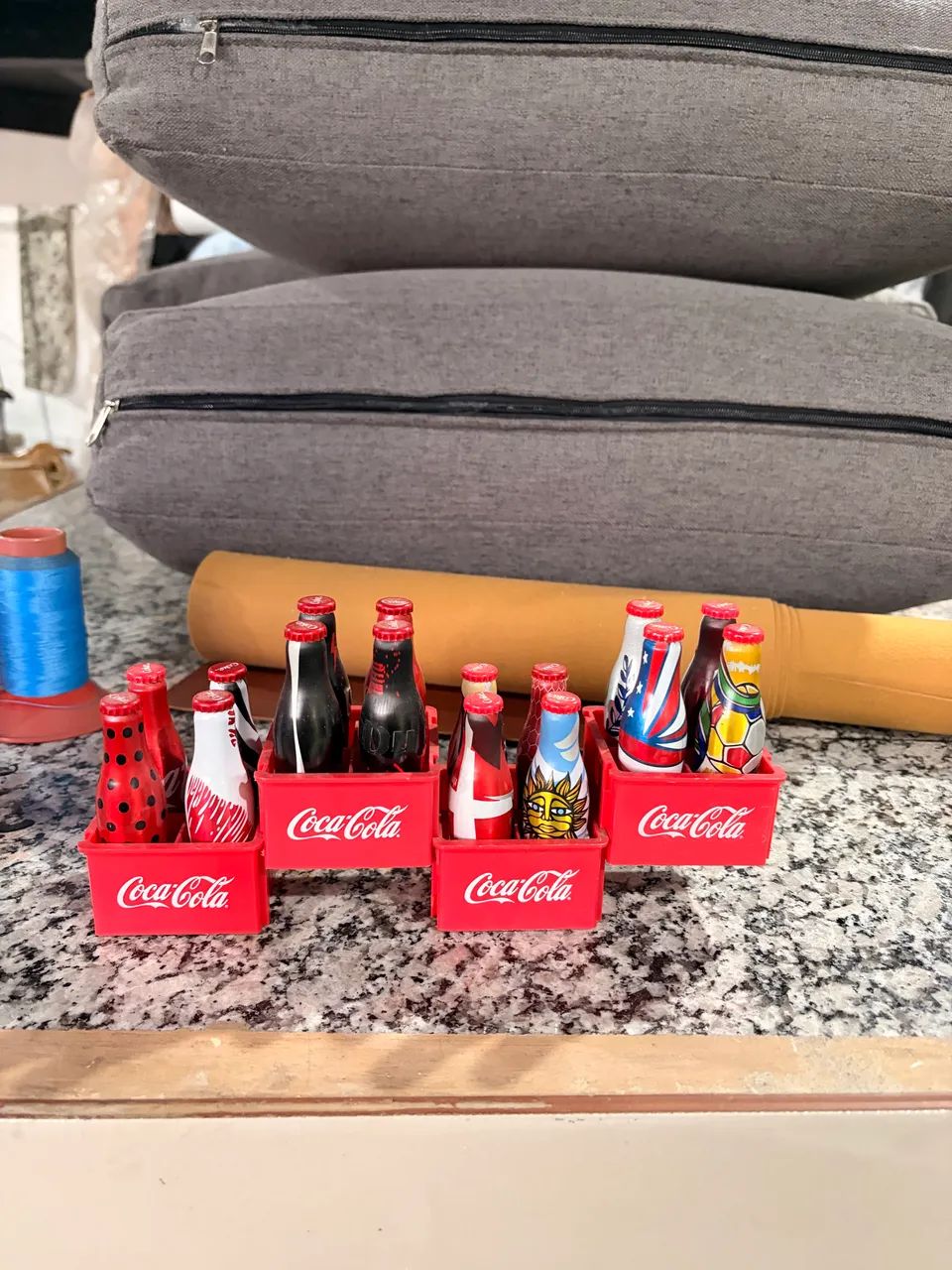 Mini garrafinhas Coca Cola e Copa do Mundo - Foto 2