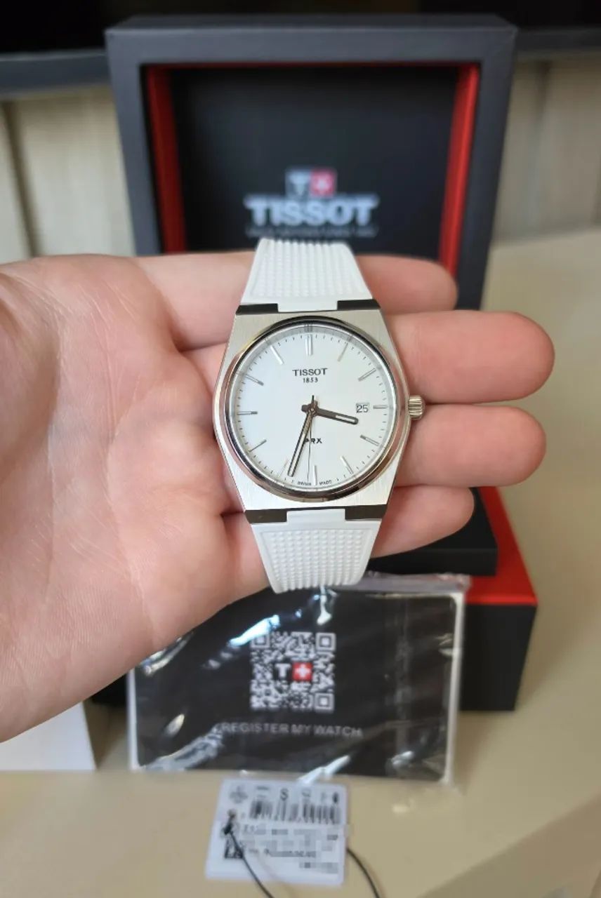 Tissot PRX Quartz Branco 40mm - Foto 2
