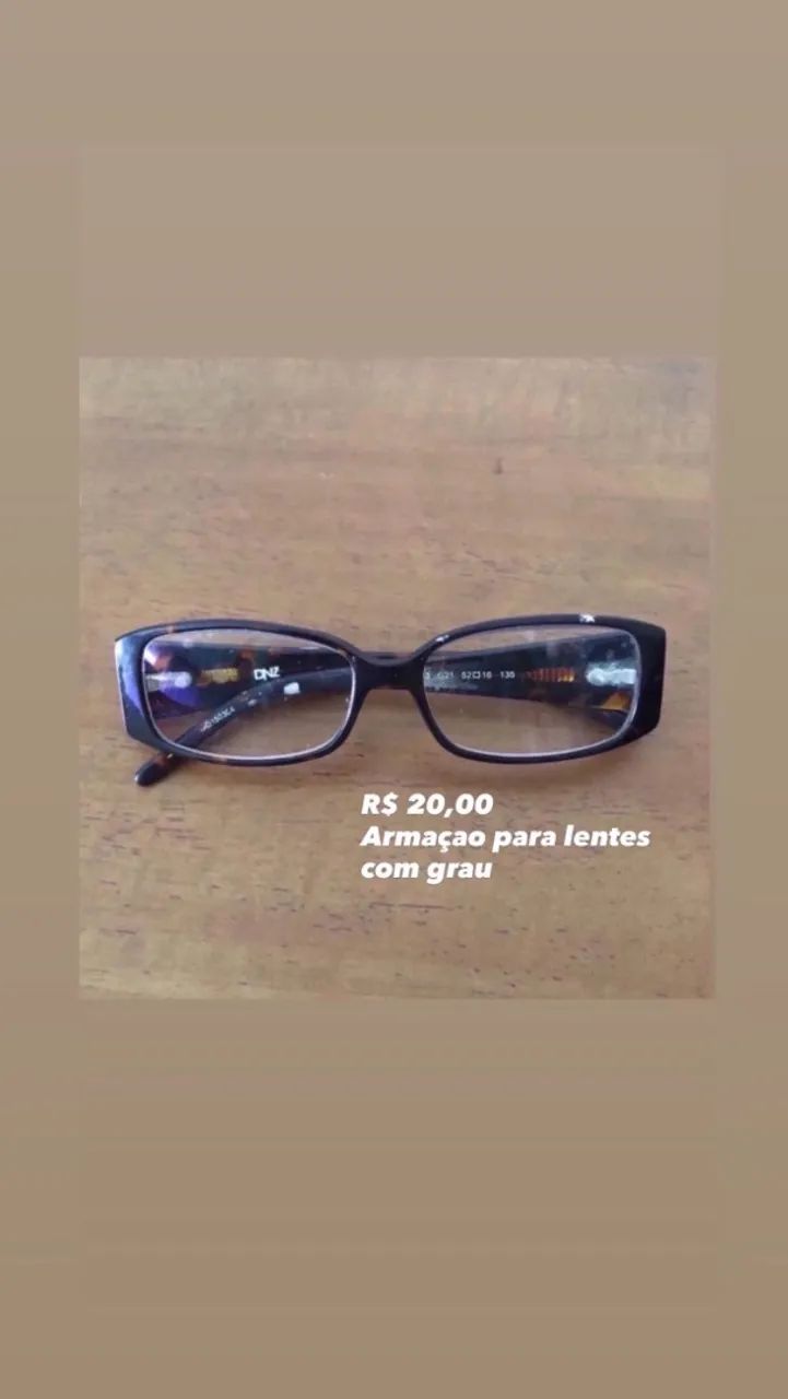 Armação de óculos lentes com grau - Foto 2