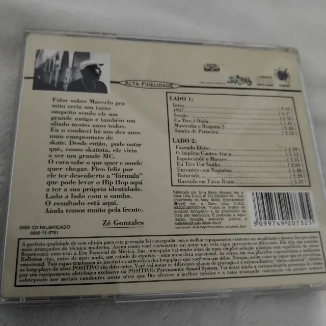 Cd Marcelo D2 Eu Tiro é Onda 1a prenssagem original com encarte top - Foto 3