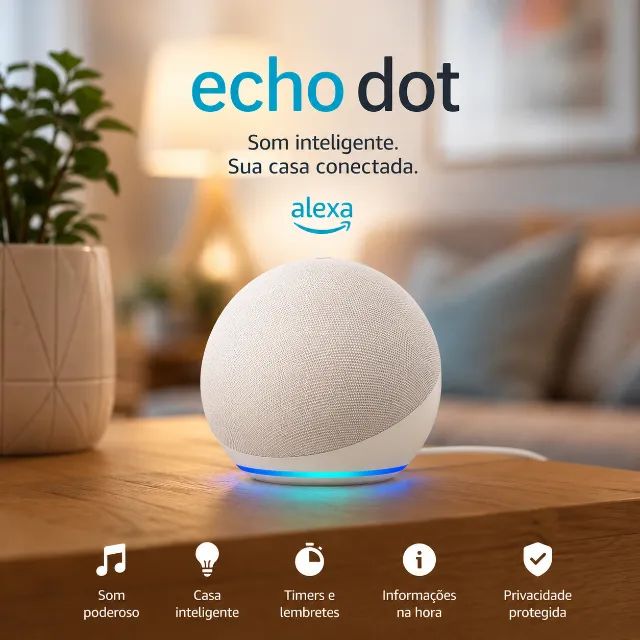 Amazon Alexa Echo Dot Speaker de 5ª Geração - Foto 5