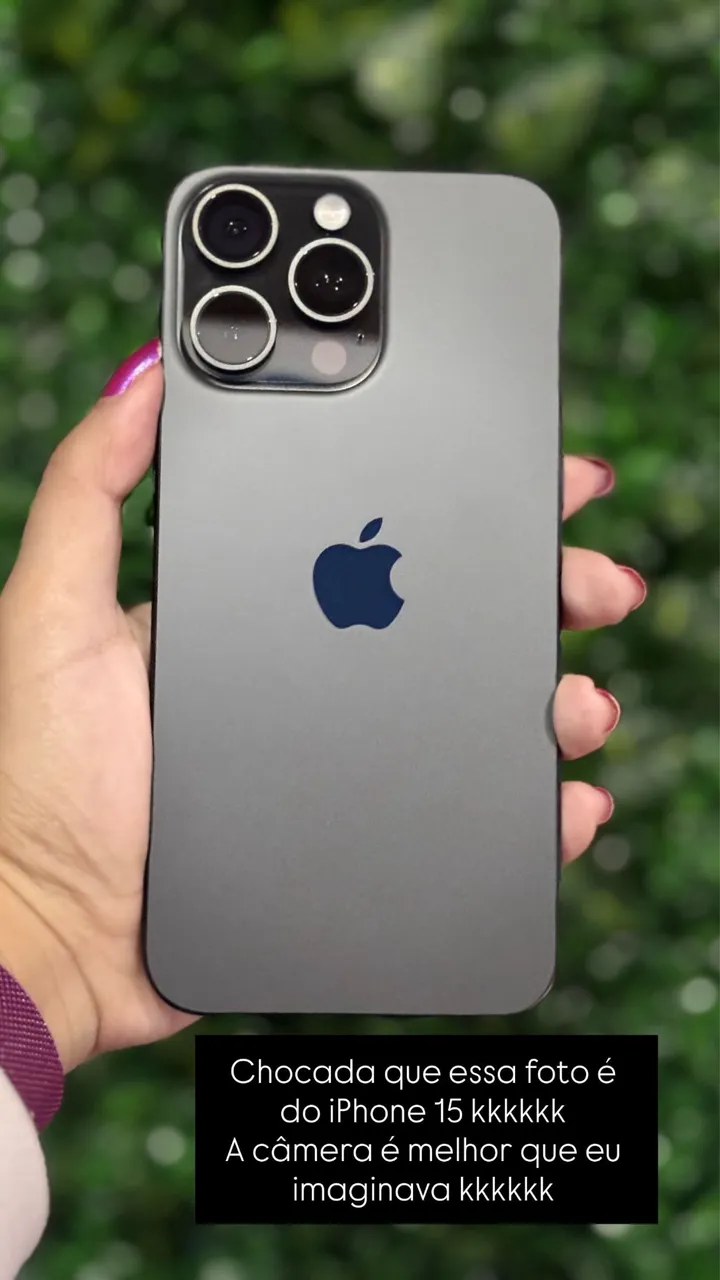 Iphone 15 pro 512gb cinza chumbo, nenhum risco, nenhuma peça