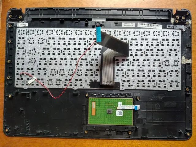 Teclado touchpad e microfone carcaça notebook Compaq Presario CQ21 - Foto 3