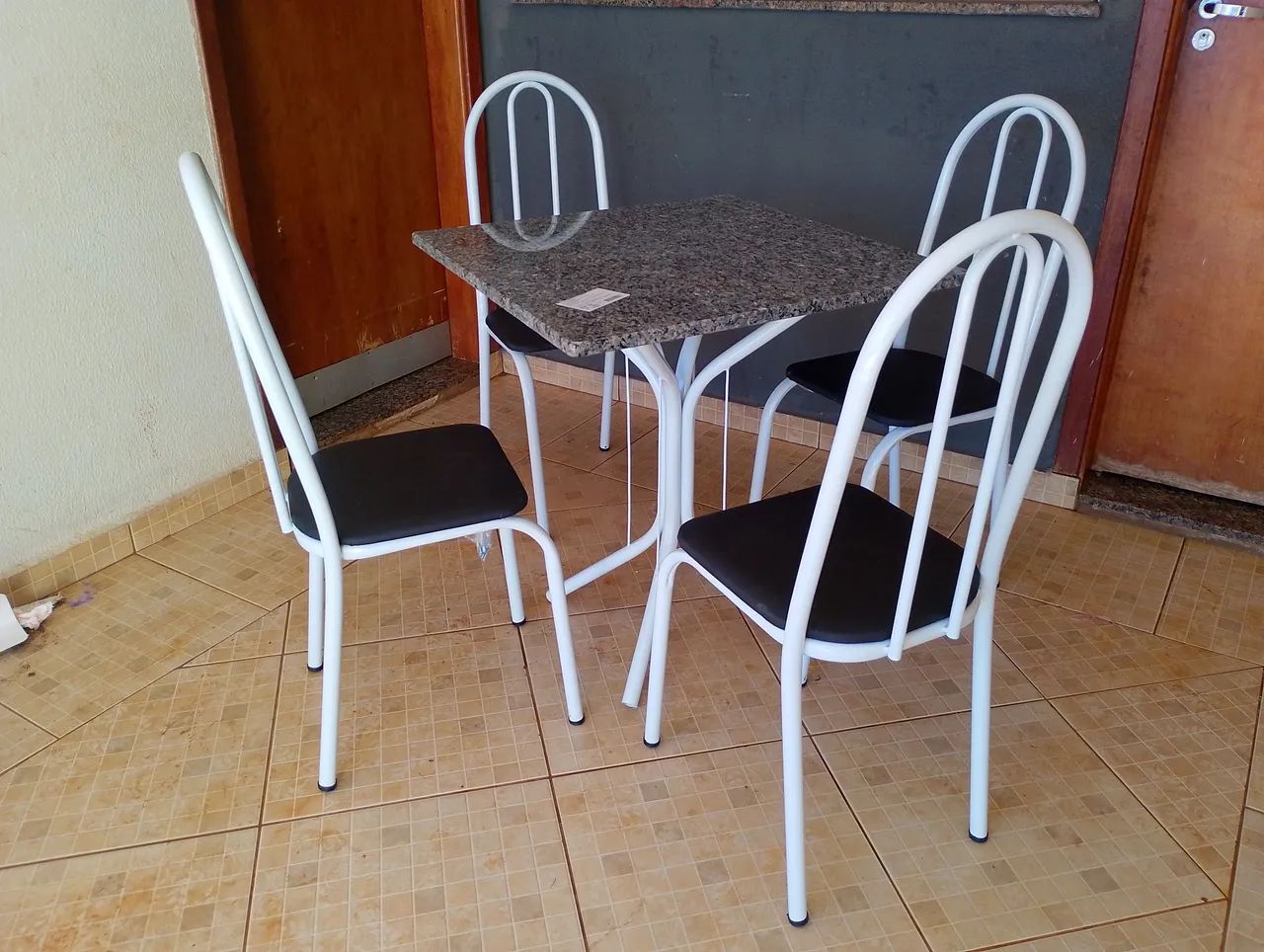 Jogo de mesa 70x70 granito  - Foto 4