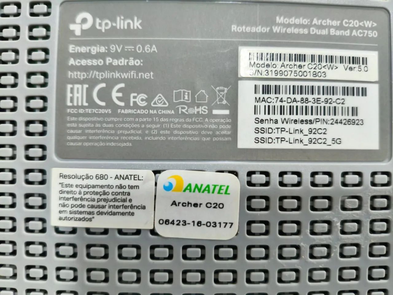 Roteador Tp Link C20 Archer - kit 20 unidades com fontes - Foto 2