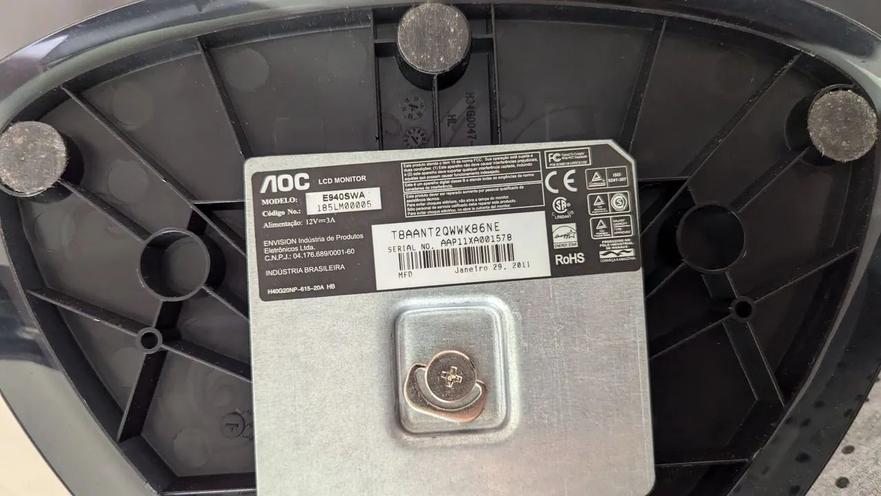 monitor aoc 18,5 polegadas vga e940swa - Foto 4
